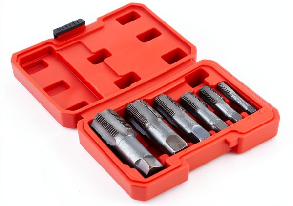 NPT Pipe Tap Set 6-Piece by Sanpyl Carbon Steel Hand Threading-8