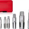 NPT Pipe Tap Set 6-Piece by Sanpyl Carbon Steel Hand Threading-5