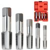Professional 5 Piece NPT Pipe Tap Set Miucoguier Steel Threading-0