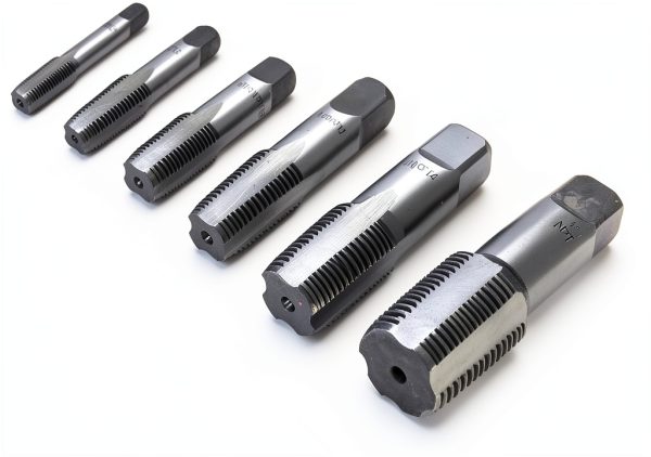 NPT Pipe Tap Set 6-Piece by Sanpyl Carbon Steel Hand Threading-6