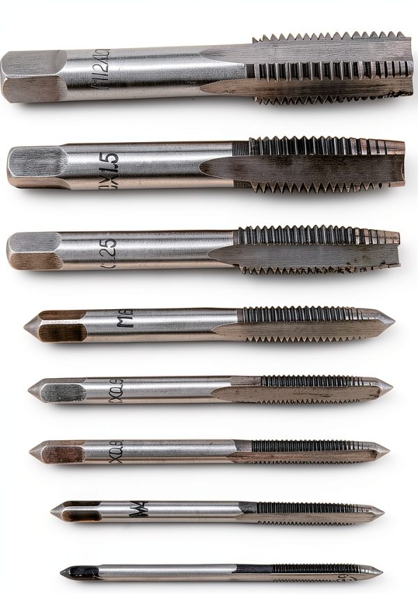 NPT Pipe Taps 7pcs Set by Hilitand Bearing Steel Metric Thread M3-M10-0