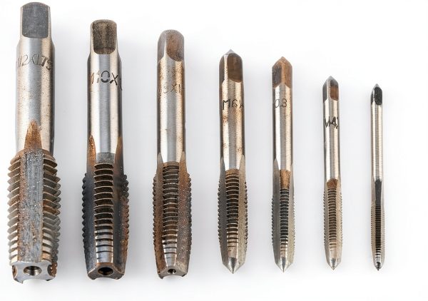 NPT Pipe Taps 7pcs Set by Hilitand Bearing Steel Metric Thread M3-M10-2