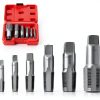 NPT Pipe Tap Set 6-Piece by Sanpyl Carbon Steel Hand Threading-0