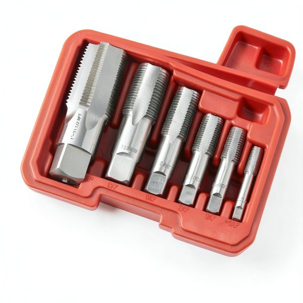 NPT Pipe Tap Set KBOISHA Steel Thread Forming Kit 1/8"-1"-2