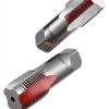 6-Piece NPT Pipe Tap Set, 1", 3/4", 1/2", 3/8", 1/4", 1/8" NPT Tap Set, Precision Carbon Steel Hand Threading Plumbing Tap Set for Clean Accurate Threads-5