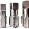 Yamesh NPT Pipe Tap Set Carbon Steel 1"-1½" Right Hand Three Piece-0
