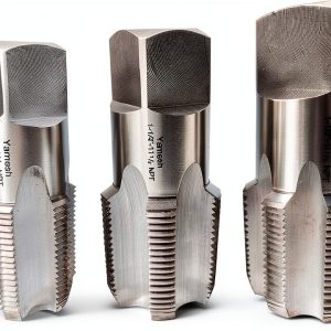 Yamesh NPT Pipe Tap Set Carbon Steel 1"-1½" Right Hand Three Piece-0