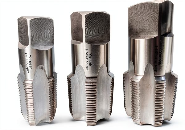 Yamesh NPT Pipe Tap Set Carbon Steel 1"-1½" Right Hand Three Piece-0